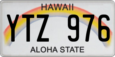 HI license plate YTZ976