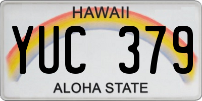 HI license plate YUC379