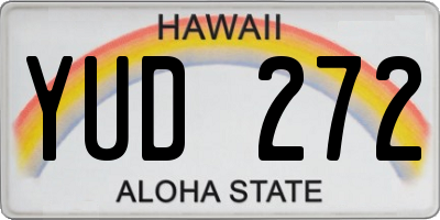HI license plate YUD272