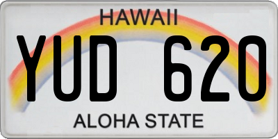HI license plate YUD620