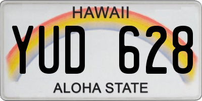 HI license plate YUD628