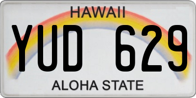 HI license plate YUD629