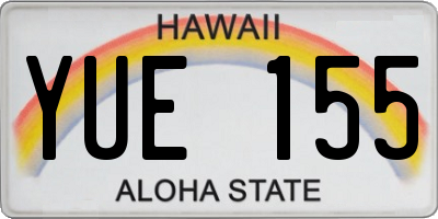HI license plate YUE155