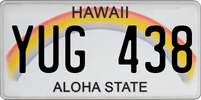 HI license plate YUG438