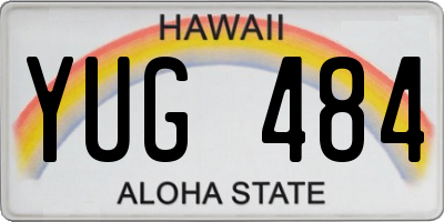 HI license plate YUG484