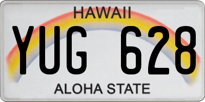 HI license plate YUG628