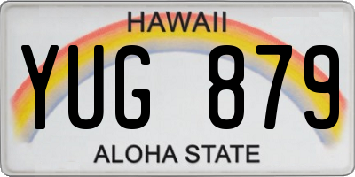 HI license plate YUG879