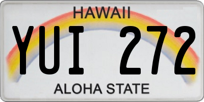 HI license plate YUI272