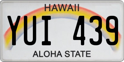 HI license plate YUI439