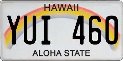 HI license plate YUI460