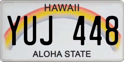 HI license plate YUJ448