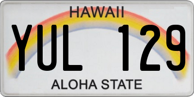 HI license plate YUL129