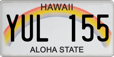 HI license plate YUL155