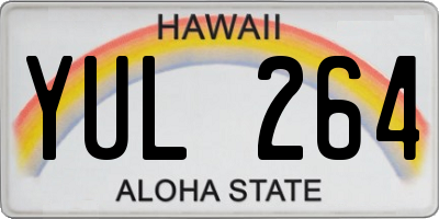 HI license plate YUL264