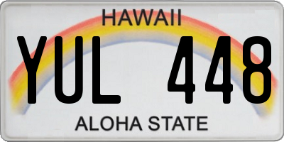 HI license plate YUL448