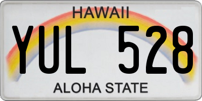HI license plate YUL528