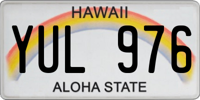 HI license plate YUL976