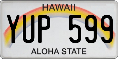 HI license plate YUP599