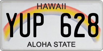 HI license plate YUP628