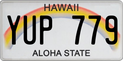 HI license plate YUP779