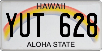 HI license plate YUT628