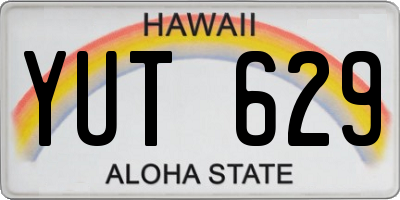 HI license plate YUT629