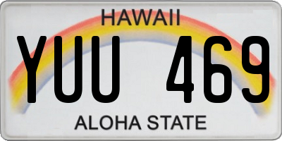 HI license plate YUU469