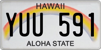 HI license plate YUU591