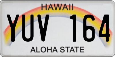 HI license plate YUV164