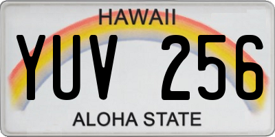HI license plate YUV256