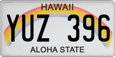 HI license plate YUZ396