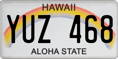 HI license plate YUZ468