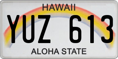 HI license plate YUZ613