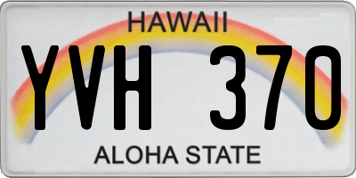 HI license plate YVH370
