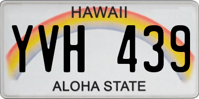 HI license plate YVH439