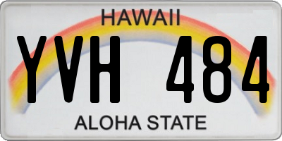 HI license plate YVH484