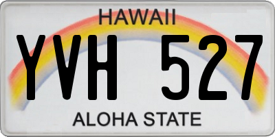 HI license plate YVH527