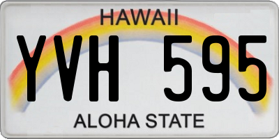 HI license plate YVH595