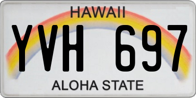 HI license plate YVH697