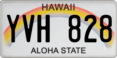 HI license plate YVH828