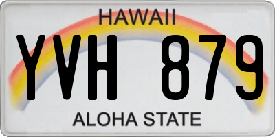 HI license plate YVH879