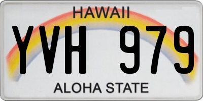 HI license plate YVH979