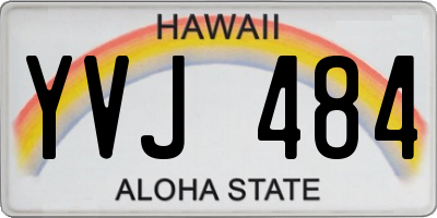 HI license plate YVJ484