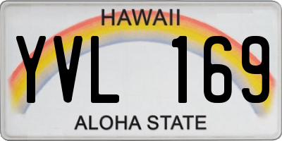 HI license plate YVL169