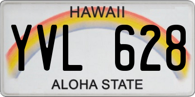 HI license plate YVL628