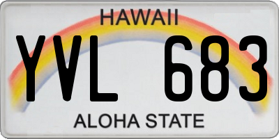 HI license plate YVL683