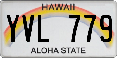 HI license plate YVL779