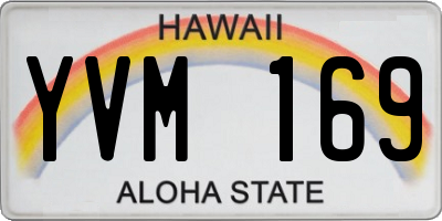 HI license plate YVM169