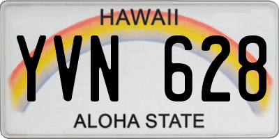 HI license plate YVN628