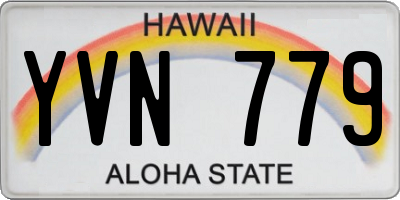 HI license plate YVN779